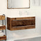 vidaXL Sink Cabinet with Basin 2 pcs Old wood 100 x 38.5 x 48 cm
