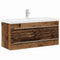 vidaXL Sink Cabinet with Basin 2 pcs Old wood 100 x 38.5 x 48 cm