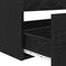 vidaXL Sink Cabinet with Basin 3 pcs Black oak 90 x 38.5 x 48 cm