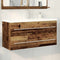 vidaXL Sink Cabinet with Basin 2 pcs Old wood 100 x 38.5 x 48 cm