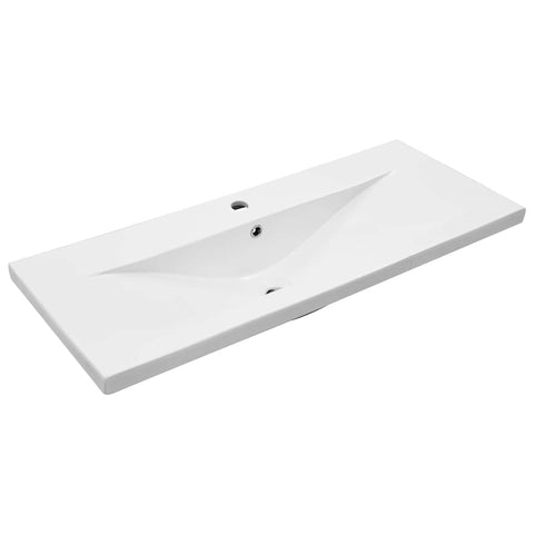 vidaXL Sink Cabinet with Basin 2 pcs Old wood 100 x 38.5 x 48 cm