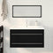 vidaXL Sink Cabinet with Basin 3 pcs Black oak 90 x 38.5 x 48 cm
