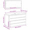 vidaXL Sink Cabinet with Basin 3 pcs Black oak 90 x 38.5 x 48 cm