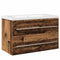 vidaXL Sink Cabinet with Basin 2 pcs Old wood 80 x 38.5 x 48 cm