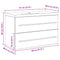 vidaXL Sink Cabinet with Basin 2 pcs Old wood 80 x 38.5 x 48 cm