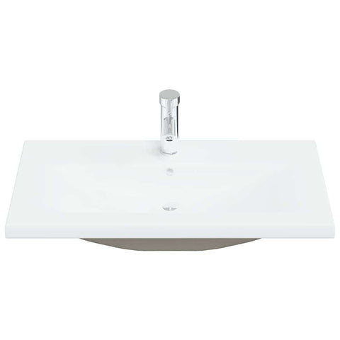 vidaXL Sink cabinet Black Oak 90 x 38.5 x 46 cm Engineered wood