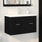 vidaXL Sink cabinet Black Oak 80 x 38.5 x 46 cm Engineered wood