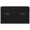 vidaXL Sink cabinet Black Oak 80 x 38.5 x 46 cm Engineered wood
