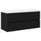 vidaXL Sink Cabinet Black oak 100 x 39 x 62 cm Engineered wood