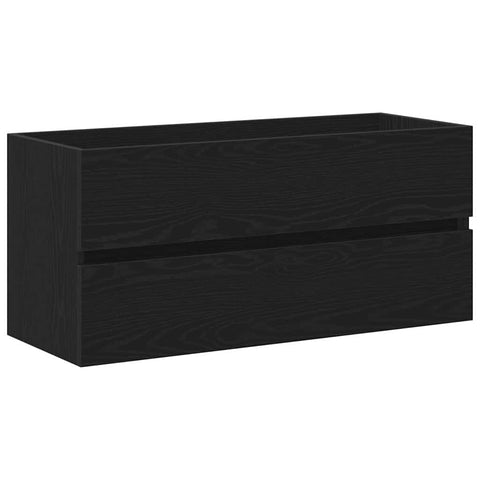vidaXL Sink Cabinet Black oak 100 x 39 x 62 cm Engineered wood