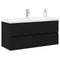 vidaXL Sink Cabinet Black oak 100 x 39 x 62 cm Engineered wood