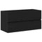 vidaXL Sink Cabinet Black oak 90 x 39 x 62 cm Engineered wood