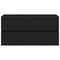 vidaXL Sink Cabinet Black oak 90 x 39 x 62 cm Engineered wood