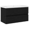 vidaXL Sink Cabinet Black oak 80 x 39 x 62 cm Engineered wood