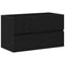 vidaXL Sink Cabinet Black oak 80 x 39 x 62 cm Engineered wood