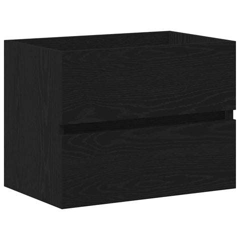 vidaXL Sink Cabinet Black oak 60 x 39 x 62 cm Engineered wood