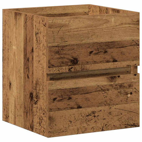 vidaXL Sink Cabinet Black oak 41 x 39 x 62 cm Engineered wood