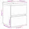 vidaXL Sink Cabinet Black oak 41 x 39 x 62 cm Engineered wood