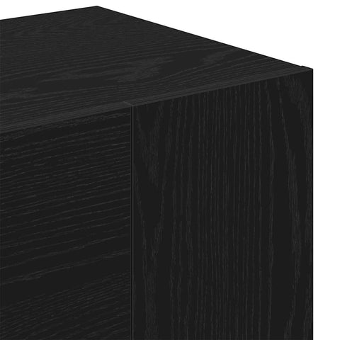 vidaXL Hallway Cabinets 2 pcs Black Oak Engineered Wood