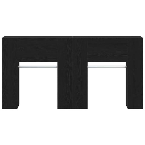 vidaXL Hallway Cabinets 2 pcs Black Oak Engineered Wood