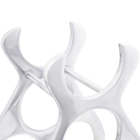 vidaXL Wine Rack Silver 23 x 14 x 28 cm Aluminium