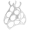 vidaXL Wine Rack Silver 38 x 33 x 13 cm Aluminium
