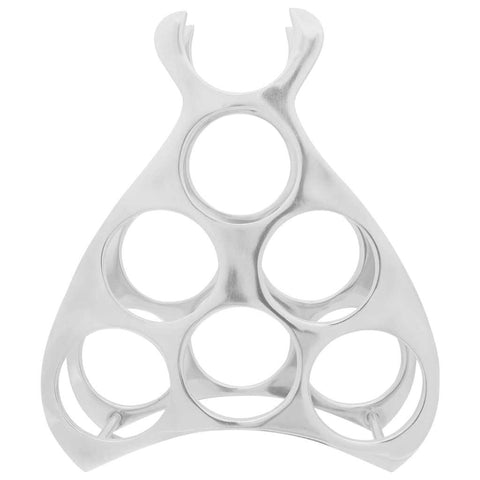 vidaXL Wine Rack Silver 38 x 33 x 13 cm Aluminium