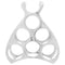 vidaXL Wine Rack Silver 38 x 33 x 13 cm Aluminium