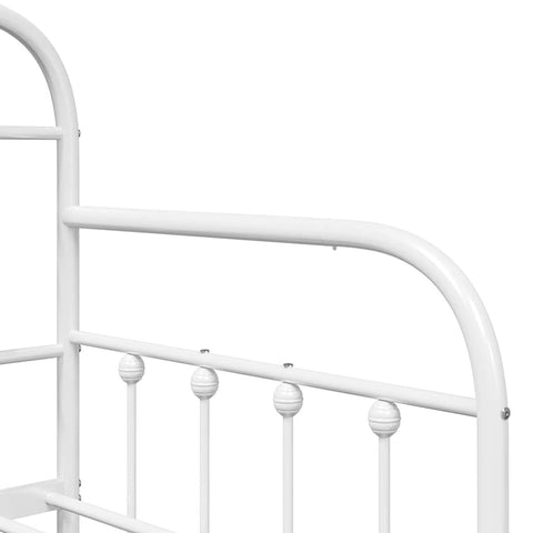 vidaXL Daybed Frame White 80 x 200 cm Powder-Coated Steel
