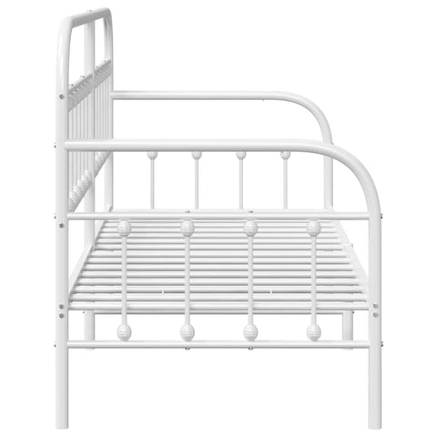 vidaXL Daybed Frame White 80 x 200 cm Powder-Coated Steel