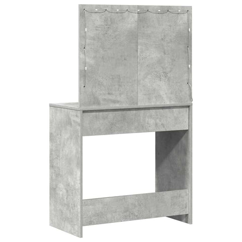 vidaXL Dressing Table Concrete grey 78.5 x 41 x 135 cm Engineered wood