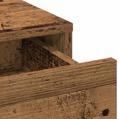 vidaXL Dressing Table Old Wood 78.5 x 41 x 135 cm Engineered wood