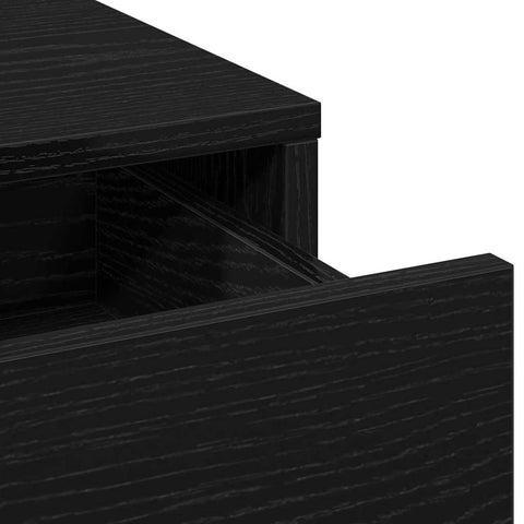 vidaXL Dressing Table Black oak 50 x 41 x 135 cm Engineered wood