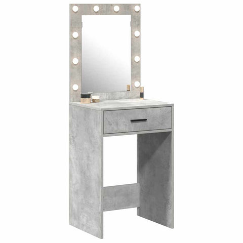 vidaXL Dressing Table Concrete grey 50 x 41 x 135 cm Engineered wood