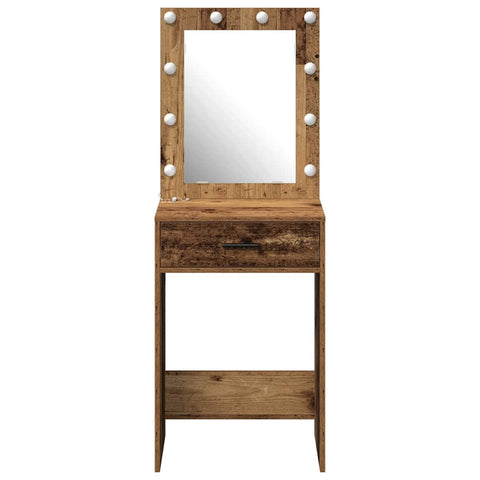 vidaXL Dressing Table Old Wood 50 x 41 x 135 cm Engineered wood
