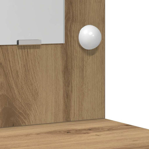 vidaXL Dressing Table Artisan oak 50 x 41 x 135 cm Engineered wood