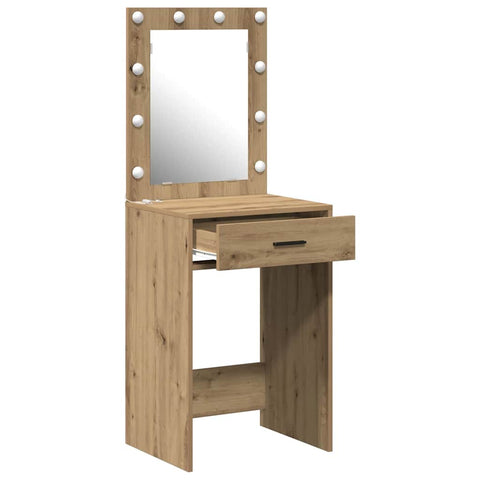 vidaXL Dressing Table Artisan oak 50 x 41 x 135 cm Engineered wood