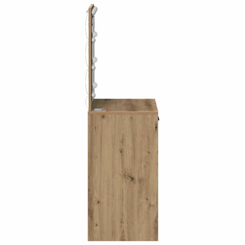 vidaXL Dressing Table Artisan oak 50 x 41 x 135 cm Engineered wood