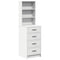 vidaXL Highboard with Drawer White 40 x 41 x 135 cm Engineered wood
