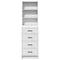 vidaXL Highboard with Drawer White 40 x 41 x 135 cm Engineered wood