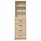 vidaXL Highboard Sonoma oak 40 x 41 x 135 cm Engineered wood