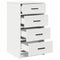 vidaXL Sideboard with Drawer White 40 x 41 x 75 cm Engineered wood