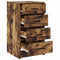 vidaXL Sideboard Smoked oak 40 x 41 x 75 cm Engineered wood