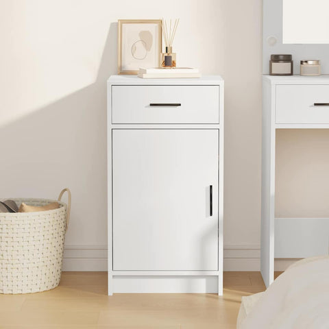 vidaXL Sideboard with Drawer White 40 x 40.5 x 75 cm Engineered wood