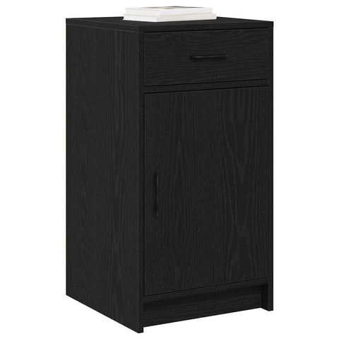 vidaXL Sideboard Black oak 40 x 40.5 x 75 cm Engineered wood