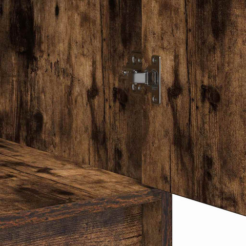 vidaXL Sideboard Smoked oak 40 x 40.5 x 75 cm Engineered wood