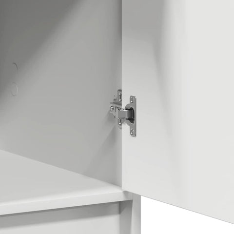 vidaXL Highboard with Drawer White 40 x 40.5 x 135 cm Engineered wood