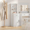 vidaXL Highboard with Drawer White 40 x 40.5 x 135 cm Engineered wood