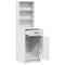 vidaXL Highboard with Drawer White 40 x 40.5 x 135 cm Engineered wood