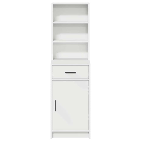 vidaXL Highboard with Drawer White 40 x 40.5 x 135 cm Engineered wood